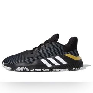 Adidas Mens Pro Bounce Basketball Low Top Black & Gold 11.5 Brand New No Box